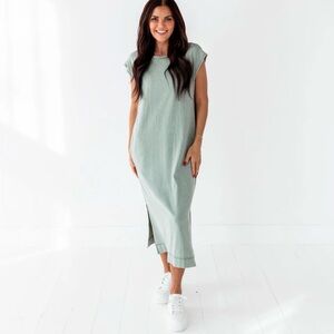NWOT Light Green Midi Dress